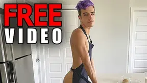 Purple-Haired Twink Sean Peek Gets Loaded by Ripped Manuel Skyne – Kitchen Heat 18+