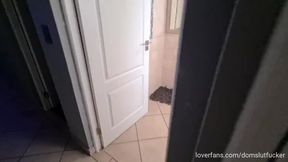 Anal fuck with head in the toilet. Piss swallow. Cum swallow