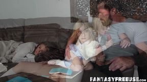 Loving stepdaughter Prim Taylor wants to make her muscular stepdad GI Joey happy