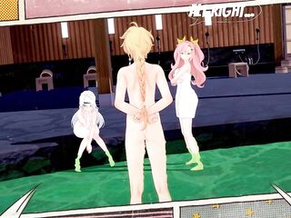 Aether lost in time 1 : Yixuan and Nicole (zenless zone zero) in hot spring !