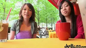 Cute Japanese amateur gf gives a wild blowjob