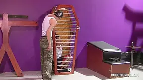 Caged Twinky Boy Merlin - Damien Rage & Merlin