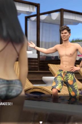 Lisa: Pool party with two sexy girls ep.21