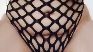 A sensual toy fucked vagina close up