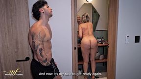 I Arrive Soaked From the Rain but My Stepson Makes Me Even Wetter with His Cum - Monique Fuentes &amp; Zack Whiter