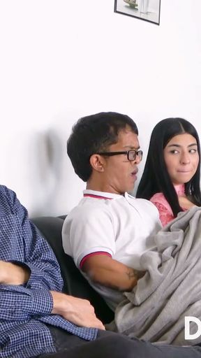 I FUCK A DWARF NEXT TO HIS STEPFATHER, THINKING HE WAS A MILLIONAIRE.   Clip 1