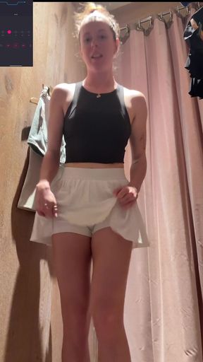 Cumming Hard While in the Change Room!! Hoping I Don't Get Caught!