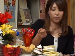 Sensual Curvy Japan Chick Gets Massaged Before Riding His Hard Cock