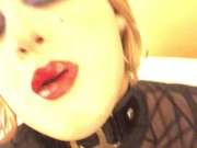 Krystal gets off (female mask, trans, crossdressing, transformation, transvestite)