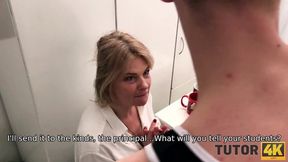 Older babe gets roughed by entitled dude after failing to pay tutor fees