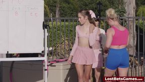 Reciting the National Anthem in a Wacky Wild Strip Game Show