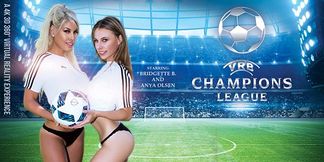 VRB Champions League - MILF & Teen Lesbian Outdoor VR Porno