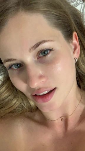 Do you like watching my tongue play while I show my tits?