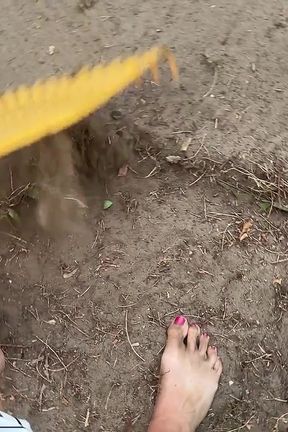 Dirty Feet in the Garden