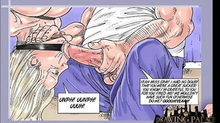 An exciting sex scene from a comic with some spanking and a lot of bondage