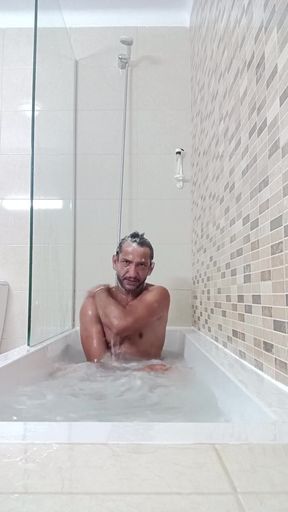 I Went to Take a Shower and Made a Video for My Followers.