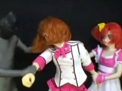 Hot 3D redhead licking a pussy while getting fucked