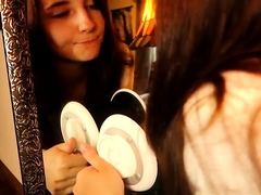 AftynRose ASMR Teasing My Self in Front Of A Mirror