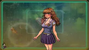 Redheaded Anime Alien With Big Boobs Seduces Robot In Akaburs Hentai Game