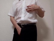 スーツリーマンがオナホでオナニー！そのままオナホの中に種付けしちゃう！【サンプル動画】