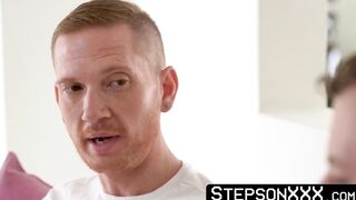 StepsonXXX.com - Tattooed Brody Kayman concludes our fucking session by cumming on my