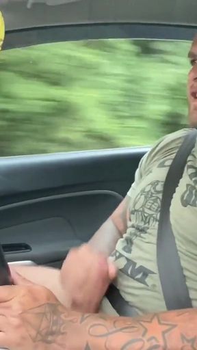Horny Irish Fat Cock Gets His Dick Out and Cums Publicly