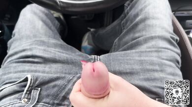 German Big Tits Blonde Milf Gets Explosive Handjob In Public Parking Lot