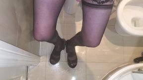 Sissy cd slutty feet pissed on