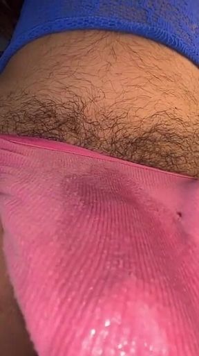 Beautiful Shemale with Her Cock Dripping with Cum