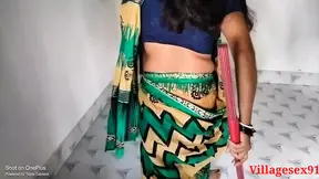 Green Saree indian Mature Sex In Fivester Hotel ( Official Video By Villagesex91)