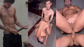 brinquei com um macho de 25cm
