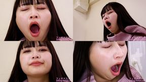 Misono Mizuhara - CLOSE-UP of Japanese cute girl YAWNING - 1080p