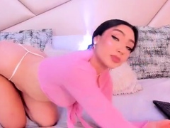 Big boobs russian milf toys her ass on webcam