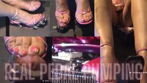 Incredible Cougar Gas Pedal Foot Job