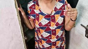 Hot maid PINKI come for work or went away after getting fucked hindi audio