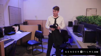 GENDERX FILMS - Glasses & Big Tits - Eva Maxim & Sage Roux Risk Getting Fired For Hot Office Flip Fuck