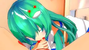 Teenage Dream: Seductive Anime Babe Tempts You with Blowjob Creampie Climax