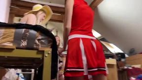 Amateur Casting Backstage: Try-On Haul Featuring Tight Mini Skirt Panties and Alluring Models