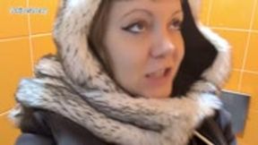 Public toilet per and fart