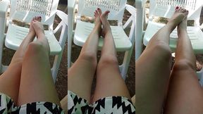 j aimerai bien un petit massage des jambes et des pieds sur ma terrasse ! qui se...