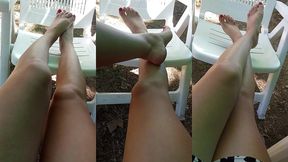 j aimerai bien un petit massage des jambes et des pieds sur ma terrasse ! qui se...