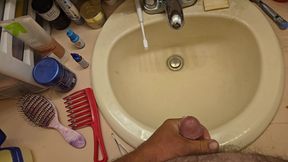 Cum in sink