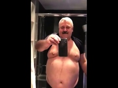 Daddy shows the goods