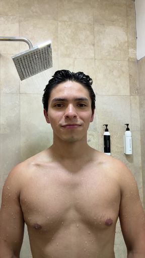 Flexing My Muscles in the Showers