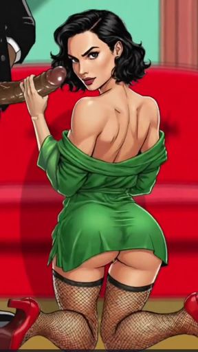 Jaw-dropping moment from &quot;Married Housewife Loves Fucking Big Black Cocks While Her Husband Isn&#039;t Looking. Cartoon. Hentai&quot;