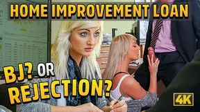 Amateur. Blonde-haired Katy hopes to get a loan but agent