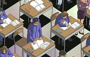 Bondage hentai school teacher blowing her students penis