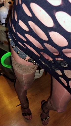TkTc: New HeeLs 🐆Leopard Cock in the Air, Mini-skirt ras_du_Cul GroSses Fishnets.. VaneSsaBiTCHx PariSChienneTrvprod⁹&sup1;