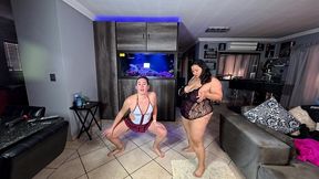 compilation of bbw & chubby interracial sluts shaking their asses in different lingerie