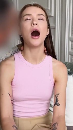 This PETITE 18YO GIRL always followed every rule at college... I wanted to test her OBEDIENCE myself   Clip 1